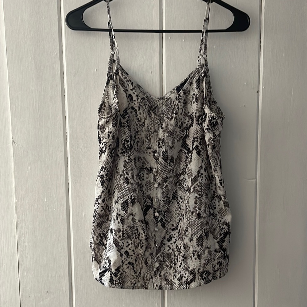 Snake skin tank top blouse